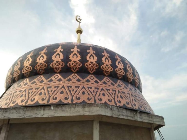 Kubah masjid tembaga kuningan custom